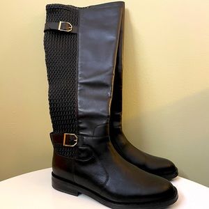 Cole Haan women’s black waterproof knee length boot